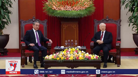 Tổng Bí thư tiếp Bộ trưởng Ngoại giao Trung Quốc