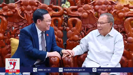 Chủ tịch Quốc hội thăm các đồng chí nguyên lãnh đạo Lào