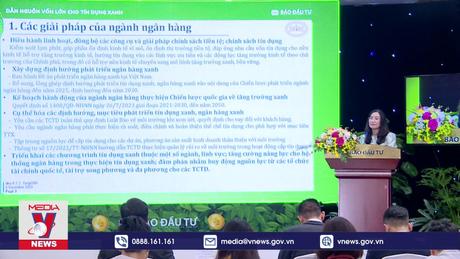 Cần hoàn thiện hành lang pháp lý cho tín dụng xanh