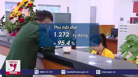 Thu ngân sách 11 tháng ước đạt 1.537 nghìn tỷ đồng