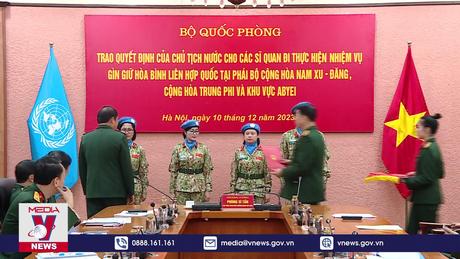 4 sĩ quan Việt Nam tham gia Gìn giữ hòa bình LHQ