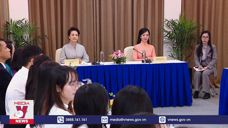Hai Phu nhân Chủ tịch nước Việt Nam, Trung Quốc giao lưu với sinh viên