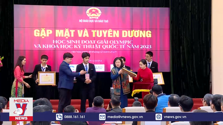 Vinh danh học sinh đoạt giải Olympic và KHKT quốc tế