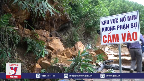 Đánh sập hầm vàng trái phép ở khu vực mỏ quặng vàng Bồng Miêu