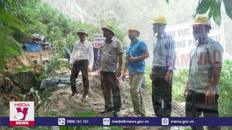 Đánh sập hầm vàng trái phép ở khu vực mỏ quặng vàng Bồng Miêu