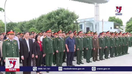 An táng 3 hài cốt liệt sĩ quân tình nguyện Việt Nam hy sinh tại Lào 