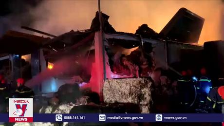 Cháy xưởng bông của Công ty TNHH MeiSheng Textiles Việt Nam