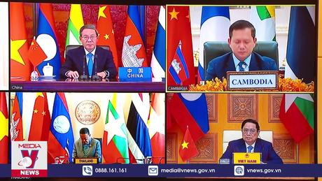 Thủ tướng dự Hội nghị trực tuyến Mekong - Lan Thương