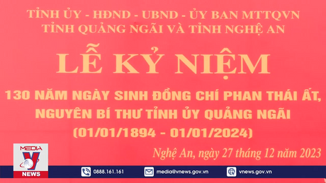 Kỷ niệm 130 năm ngày sinh nguyên Bí thư Tỉnh ủy Quảng Ngãi Phan Thái Ất