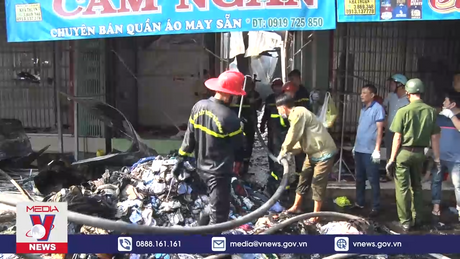 Hoả hoạn thiêu rụi chợ đồ cũ ở An Giang