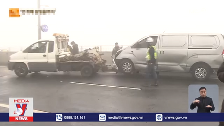 Tai nạn xe liên hoàn tại Hàn Quốc