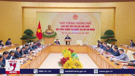 Thủ tướng làm việc với Học viện Chính trị quốc gia Hồ Chí Minh