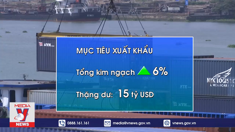 Xuất khẩu năm 2024 phấn đấu tăng trên 6%