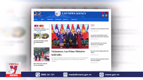 Báo chí Lào đưa tin đậm nét về quan hệ đặc biệt Lào - Việt Nam