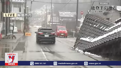 Thời tiết khắc nghiệt cản trở hoạt động cứu hộ ở Nhật Bản