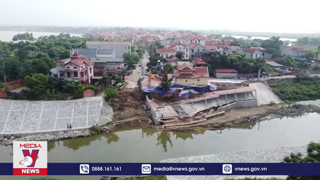 Vĩnh Phúc xác định trách nhiệm vụ sập kè sông Phó Đáy