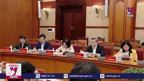 Thường trực Ban Bí thư họp giao ban với các hội quần chúng