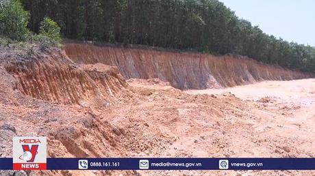 Điều tra đào, lấy đất trái phép quy mô tại Quảng Trị