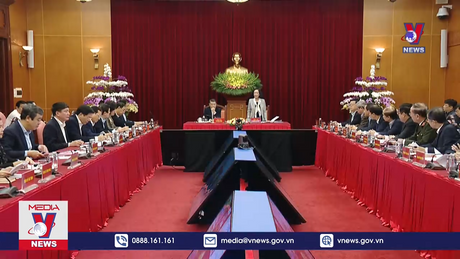 Giao ban công tác năm 2023 với các bí thư tỉnh ủy, thành ủy 