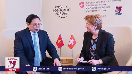 Thủ tướng Phạm Minh Chính hội kiến Tổng thống Thụy Sĩ