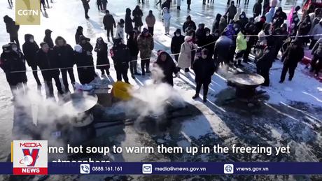 Độc đáo lễ hội bắt cá mùa đông ở Hắc Long Giang