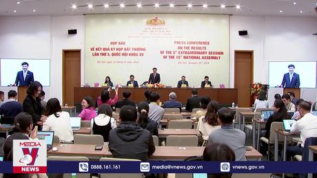 Họp báo công bố kết quả Kỳ họp bất thường lần thứ 5