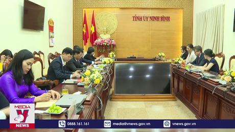 Trưởng đại diên UNESCO làm việc với tỉnh Ninh Bình