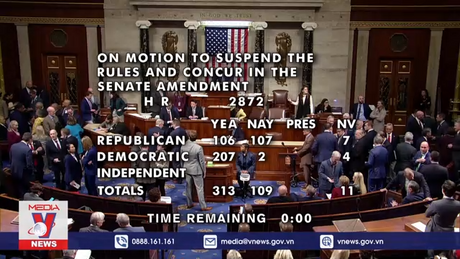 Hạ viện Mỹ thông qua dự luật ngăn Chính phủ đóng cửa