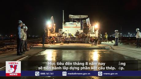 Thi công xuyên đêm, đại công trường sân bay Long Thành rực rỡ ánh đèn