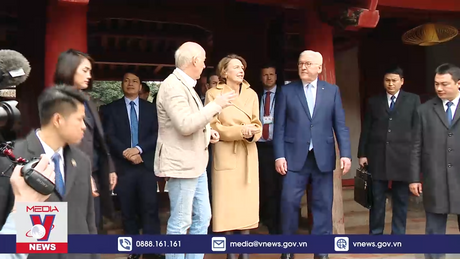 Tổng thống Đức và Phu nhân thăm Văn Miếu - Quốc Tử Giám