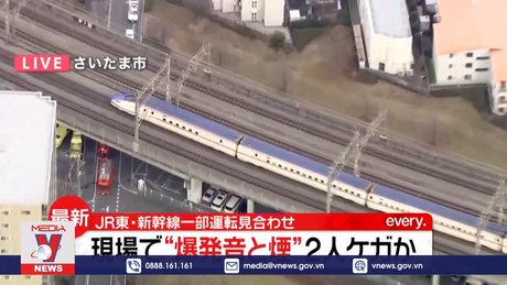 Nổ gần tàu cao tốc Shinkansen ở Nhật Bản