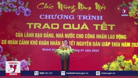Thăm tặng quà Tết cho người lao động Khánh Hòa