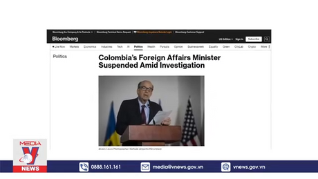 Ngoại trưởng Colombia bị đình chỉ công tác