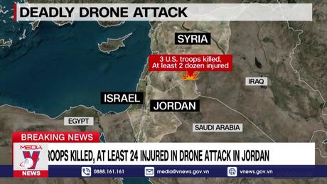 Binh sĩ Mỹ bị tấn công ở Đông Bắc Jordan