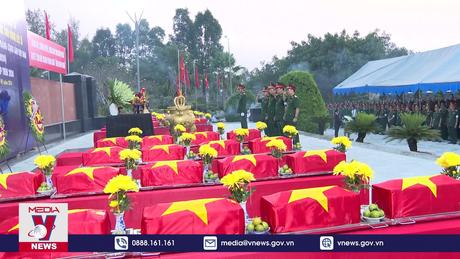 Bình Phước truy điệu, an táng 43 hài cốt liệt sĩ