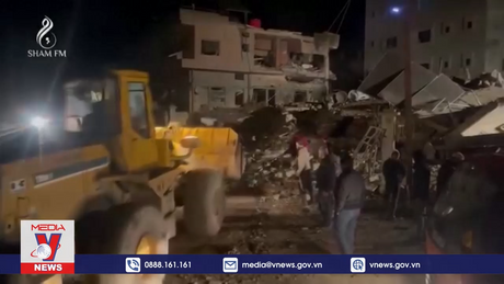 Israel tiếp tục không kích các mục tiêu ở Syria