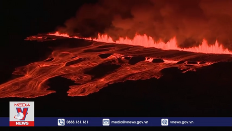 Lại xảy ra phun trào núi lửa ở Iceland