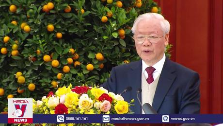 Tổng Bí thư Nguyễn Phú Trọng chúc Tết Nguyên đán Giáp Thìn 2024