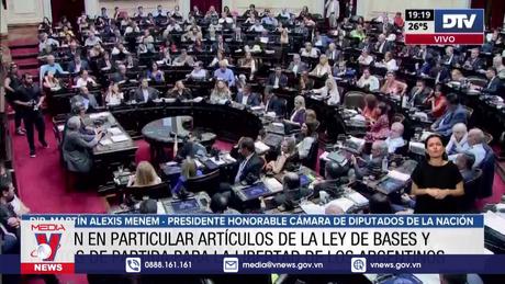 Quốc hội Argentina bác bỏ chính sách cải cách của Tổng thống Milei