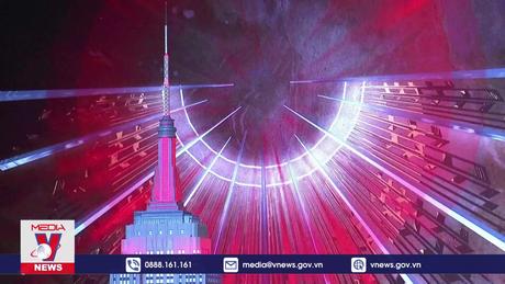 Các công trình nổi tiếng thế giới thắp ánh sáng đỏ mừng Tết Nguyên đán