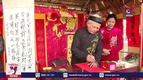 Nét đẹp văn hóa xin chữ đầu năm ở Nam Định