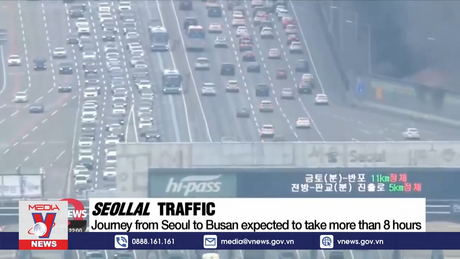 Ùn tắc tại Hàn Quốc cuối kỳ Tết Nguyên đán