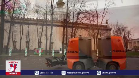 Thủ đô nước Nga bắt đầu sử dụng robot dọn dẹp