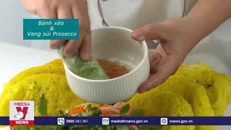 Thưởng thức món ăn truyền thống với rượu vang 