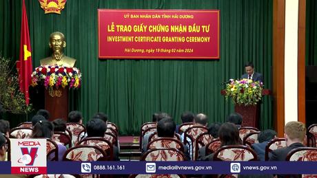 Hải Dương cấp chứng nhận đầu tư hơn 2.200 tỷ đồng