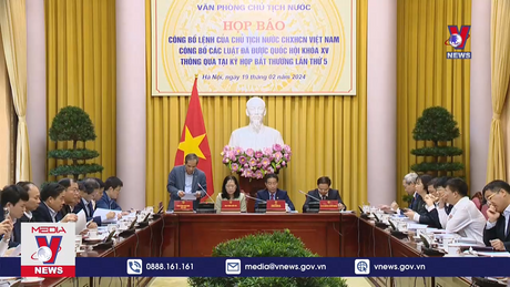 Công bố Lệnh của Chủ tịch nước về 2 luật vừa được thông qua