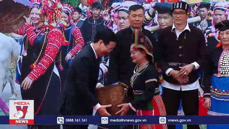 Chủ tịch nước dự Ngày hội sắc xuân trên mọi miền Tổ quốc