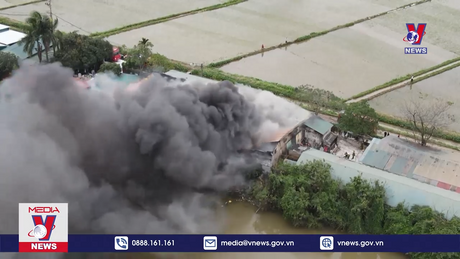 Cháy kho nhựa tại thành phố Từ Sơn, Bắc Ninh