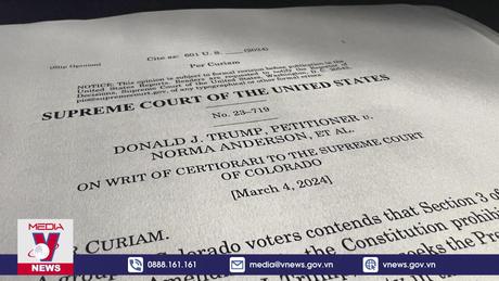 Tòa án Tối cao Mỹ ra phán quyết ủng hộ cựu Tổng thống D.Trump