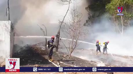 Cháy lớn tại Nhà máy rác thải Chư Sê ở Gia Lai 